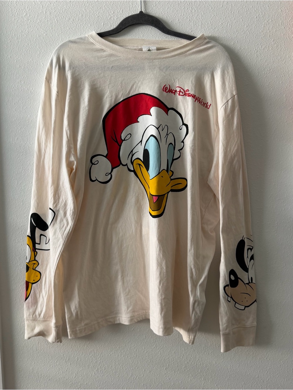 2025 Walt Disney World Parks Donald Duck Mickey Christmas Long Sleeve Shirt